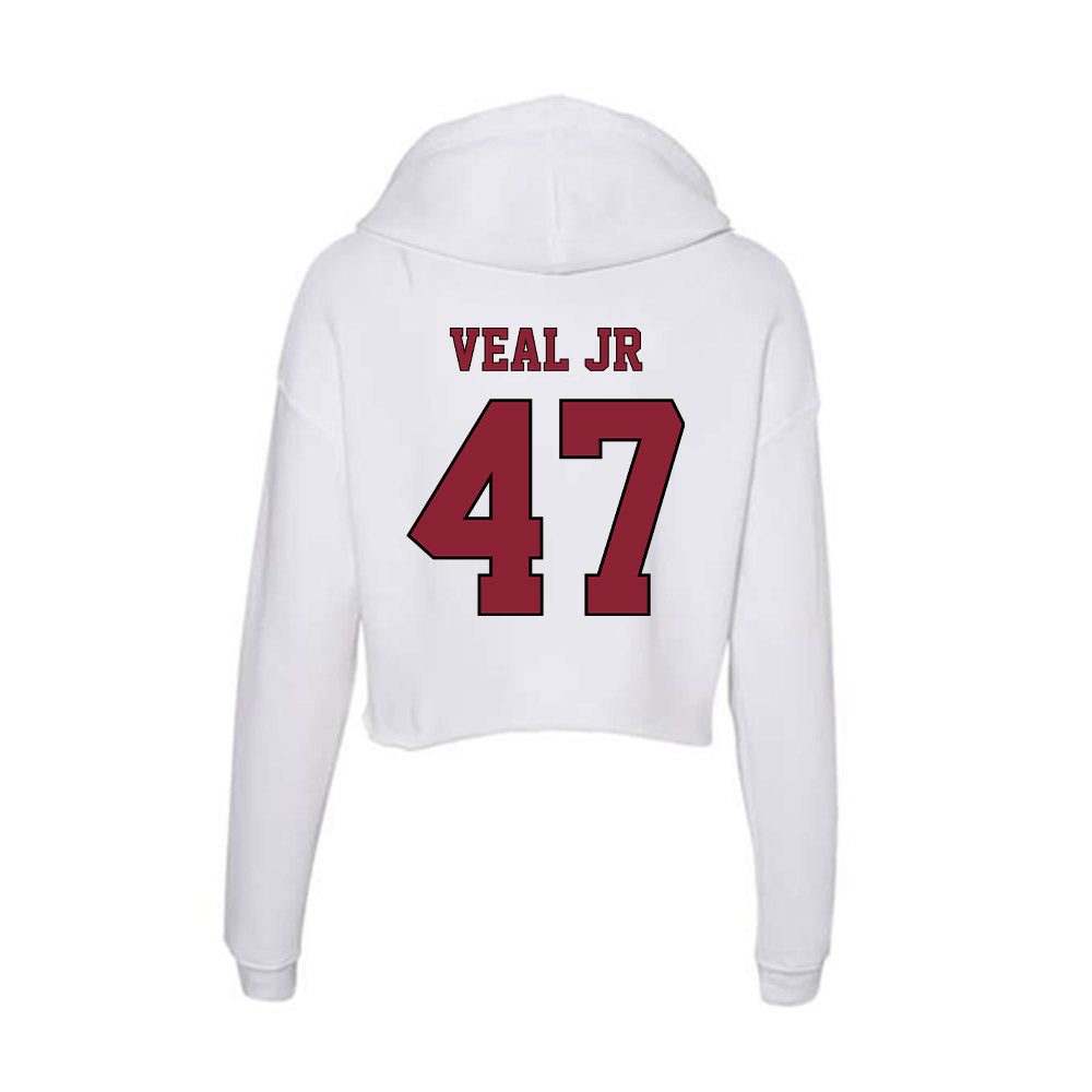 NCCU - NCAA Football : Darryl Veal Jr - Women's Crop Fleece Hoodie-1