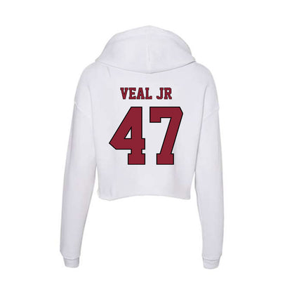 NCCU - NCAA Football : Darryl Veal Jr - Women's Crop Fleece Hoodie-1