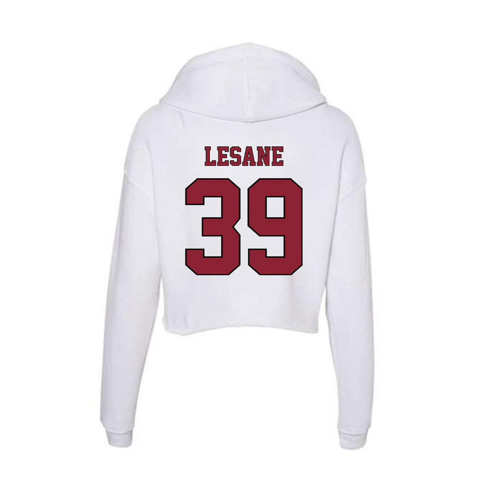 NCCU - NCAA Football : Rodney Lesane - Women's Crop Fleece Hooded Sweatshirt-1