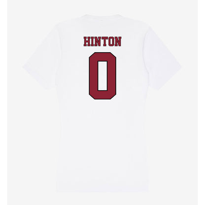 NCCU - NCAA Women's Basketball : Aysia Hinton - Women's V-Neck T-Shirt-1