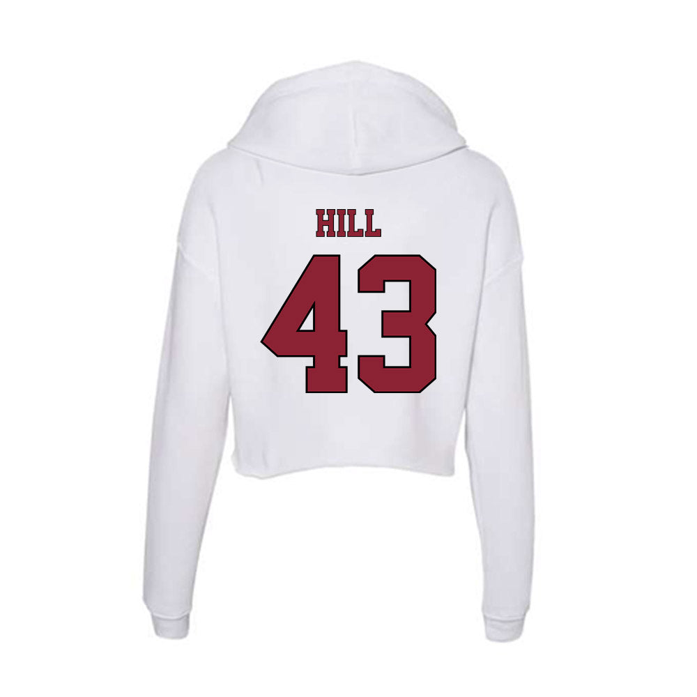 NCCU - NCAA Football : Emmanuel Hill - Women's Crop Fleece Hoodie-1