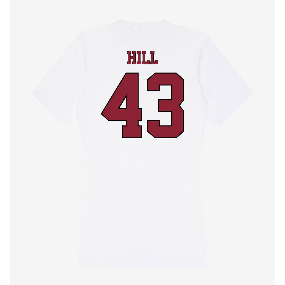 NCCU - NCAA Football : Emmanuel Hill - Women's V-Neck T-Shirt-1