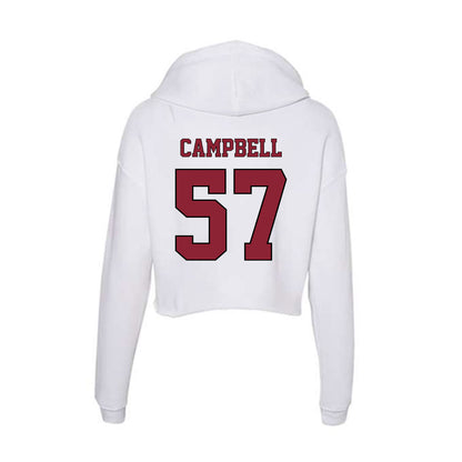 NCCU - NCAA Football : MJ Campbell - Women's Crop Fleece Hoodie-1