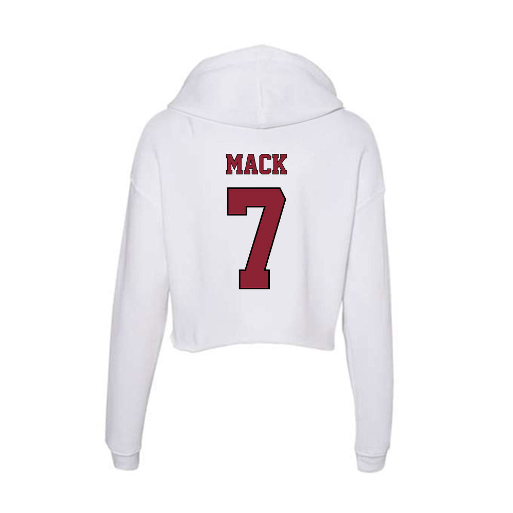 NCCU - NCAA Softball : Simone Mack - Women's Crop Fleece Hoodie-1