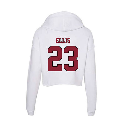 NCCU - NCAA Softball : Megan Ellis - Women's Crop Fleece Hooded Sweatshirt-1