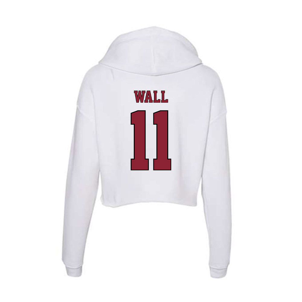 NCCU - NCAA Football : Mehki Wall - Women's Crop Fleece Hoodie-1