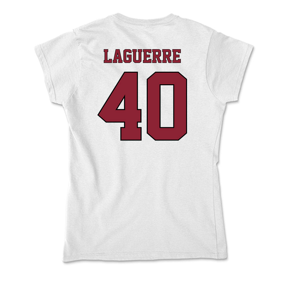 NCCU - NCAA Football : Jeremiah Laguerre - Soft Style Women’s T-Shirt-1