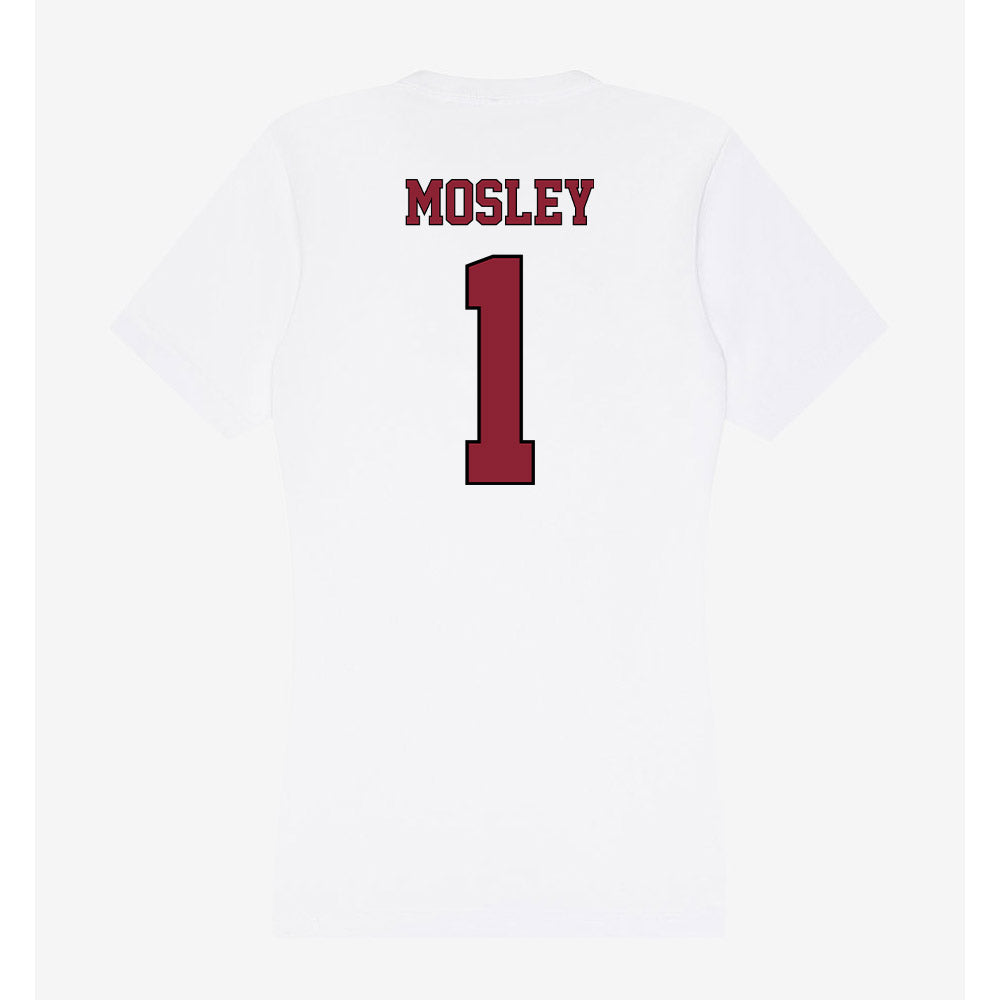 NCCU - NCAA Football : Chris Mosley - Women's V-Neck T-Shirt-1