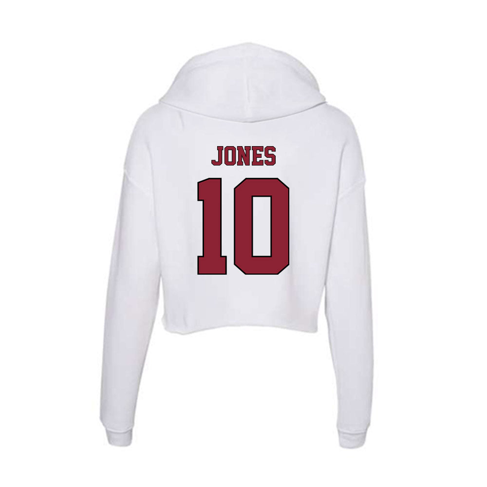 NCCU - NCAA Football : Joshua Jones - Women's Crop Fleece Hoodie-1