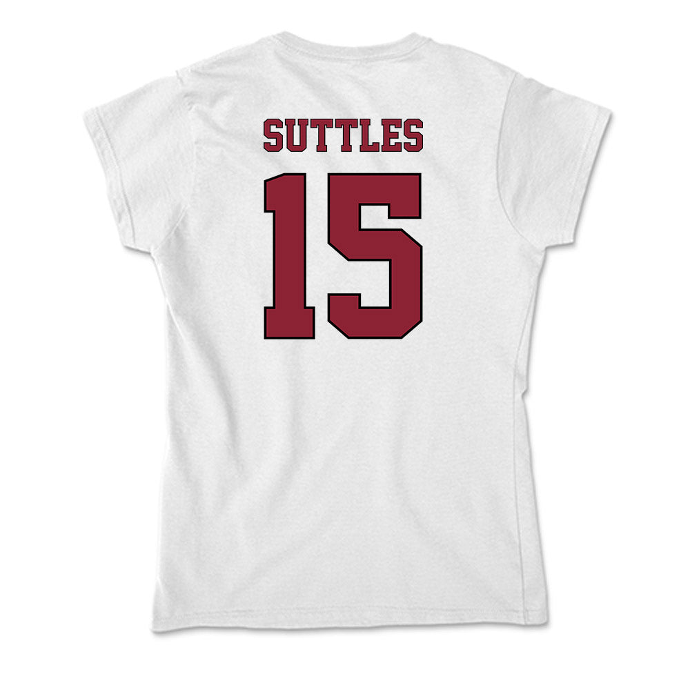 NCCU - NCAA Softball : Tyler Suttles - Soft Style Women’s T-Shirt-1