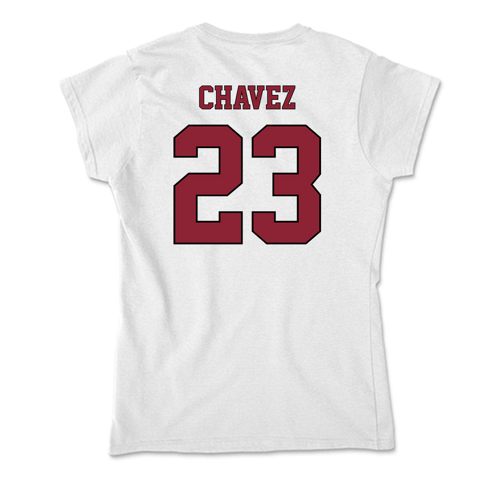 NCCU - NCAA Softball : Izabella Chavez - Soft Style Women’s T-Shirt-1