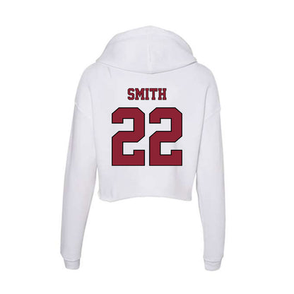 NCCU - NCAA Football : Devin Smith - Women's Crop Fleece Hoodie-1