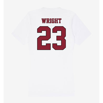 NCCU - NCAA Football : Jovon Wright - Women's V-Neck T-Shirt-1