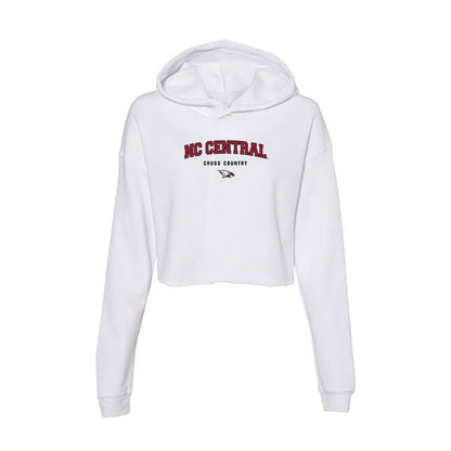 NCCU - NCAA Men's Cross Country : Sebastian Dozier - Women's Crop Fleece Hoodie-0