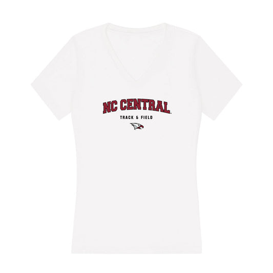 NCCU - NCAA Women's Track & Field : Carson Marshall - Women's V-Neck T-Shirt-0