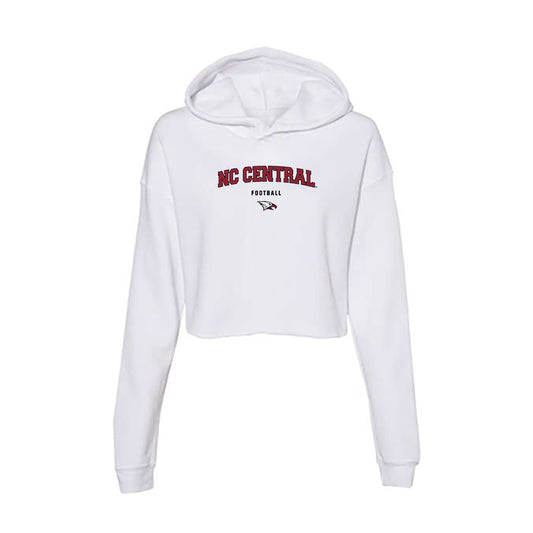 NCCU - NCAA Football : Mehki Wall - Women's Crop Fleece Hoodie-0