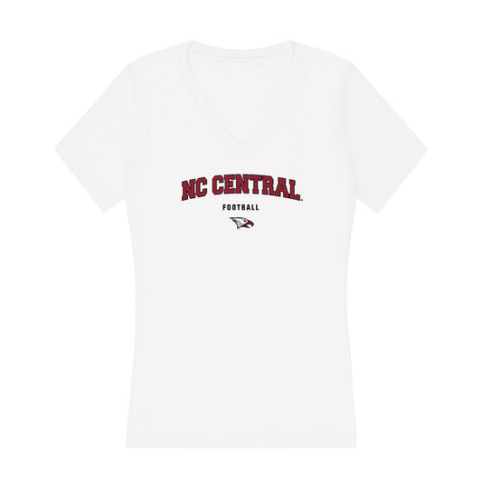NCCU - NCAA Football : Joshua Jones - Women's V-Neck T-Shirt-0