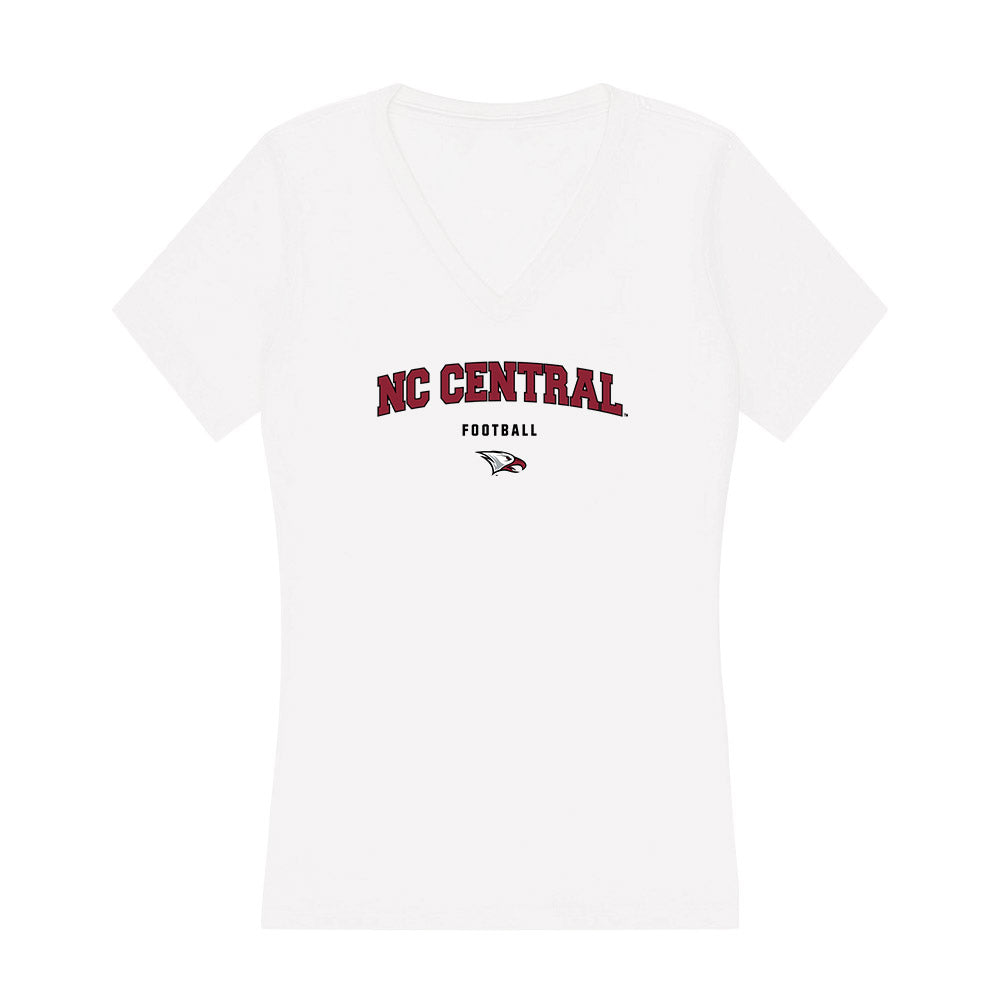 NCCU - NCAA Football : Marcus Smith - Women's V-Neck T-Shirt-0