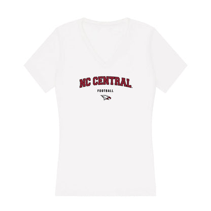 NCCU - NCAA Football : Marcus Smith - Women's V-Neck T-Shirt-0