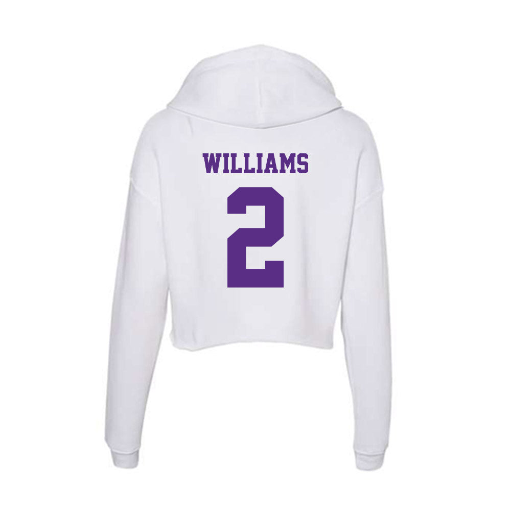 Furman - NCAA Football : Trae Williams - Classic Shersey Women's Crop Fleece Hoodie-1