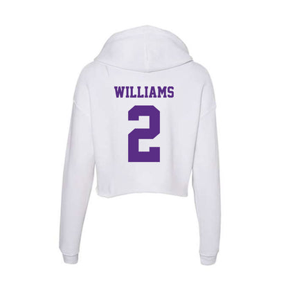 Furman - NCAA Football : Trae Williams - Classic Shersey Women's Crop Fleece Hoodie-1