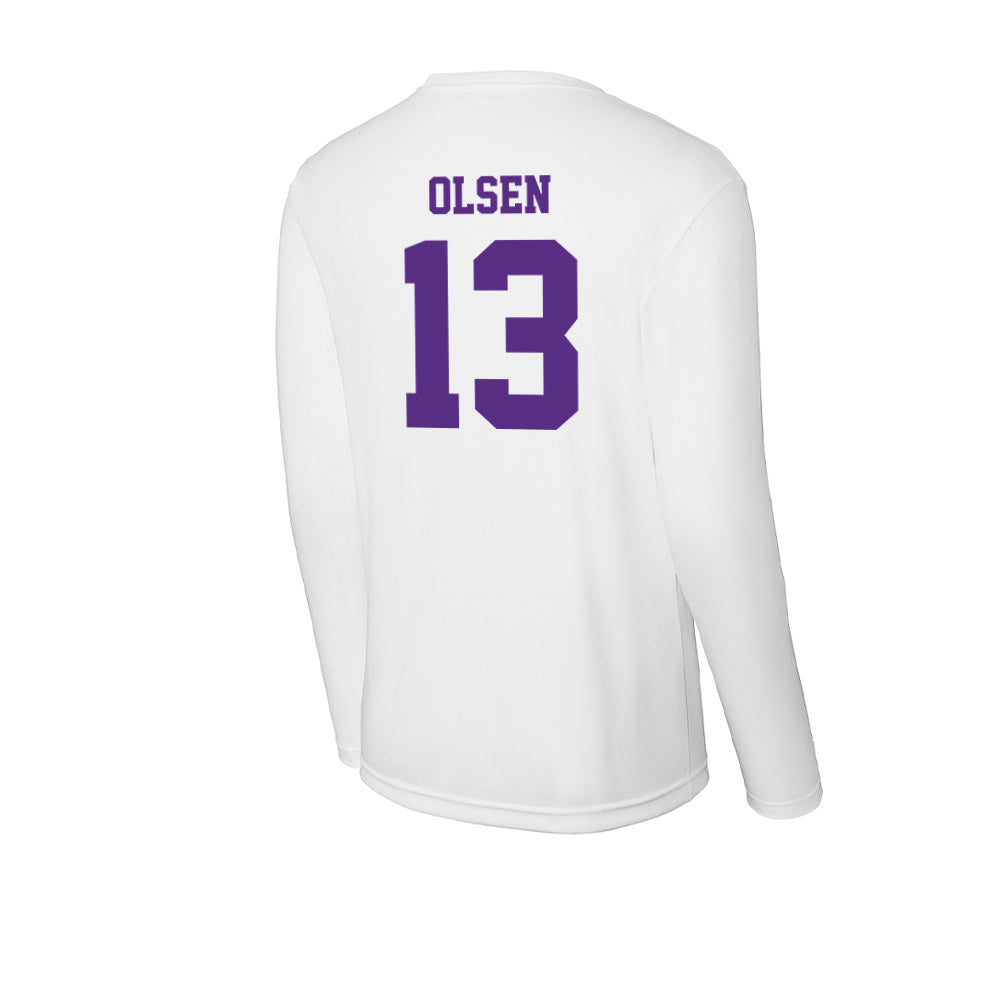 Furman - NCAA Football : Ian Olsen - Activewear Long Sleeve T-Shirt-1