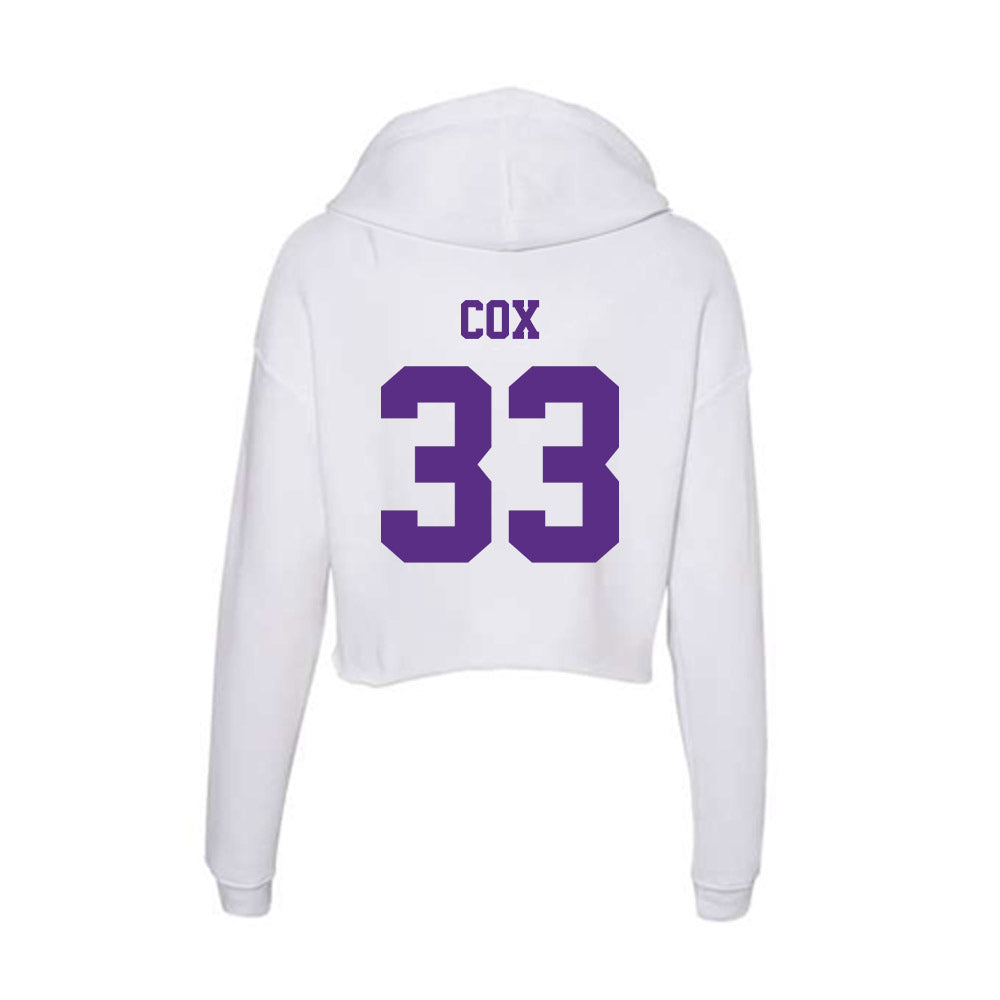 Furman - NCAA Men's Soccer : Gabe Cox - Women's Crop Fleece Hoodie-1