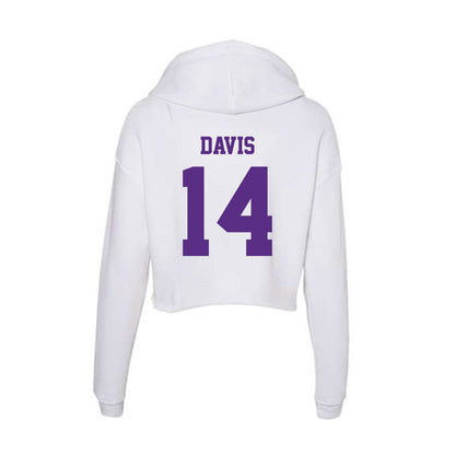 Furman - NCAA Football : Isaiah Davis - Women's Crop Fleece Hoodie-1