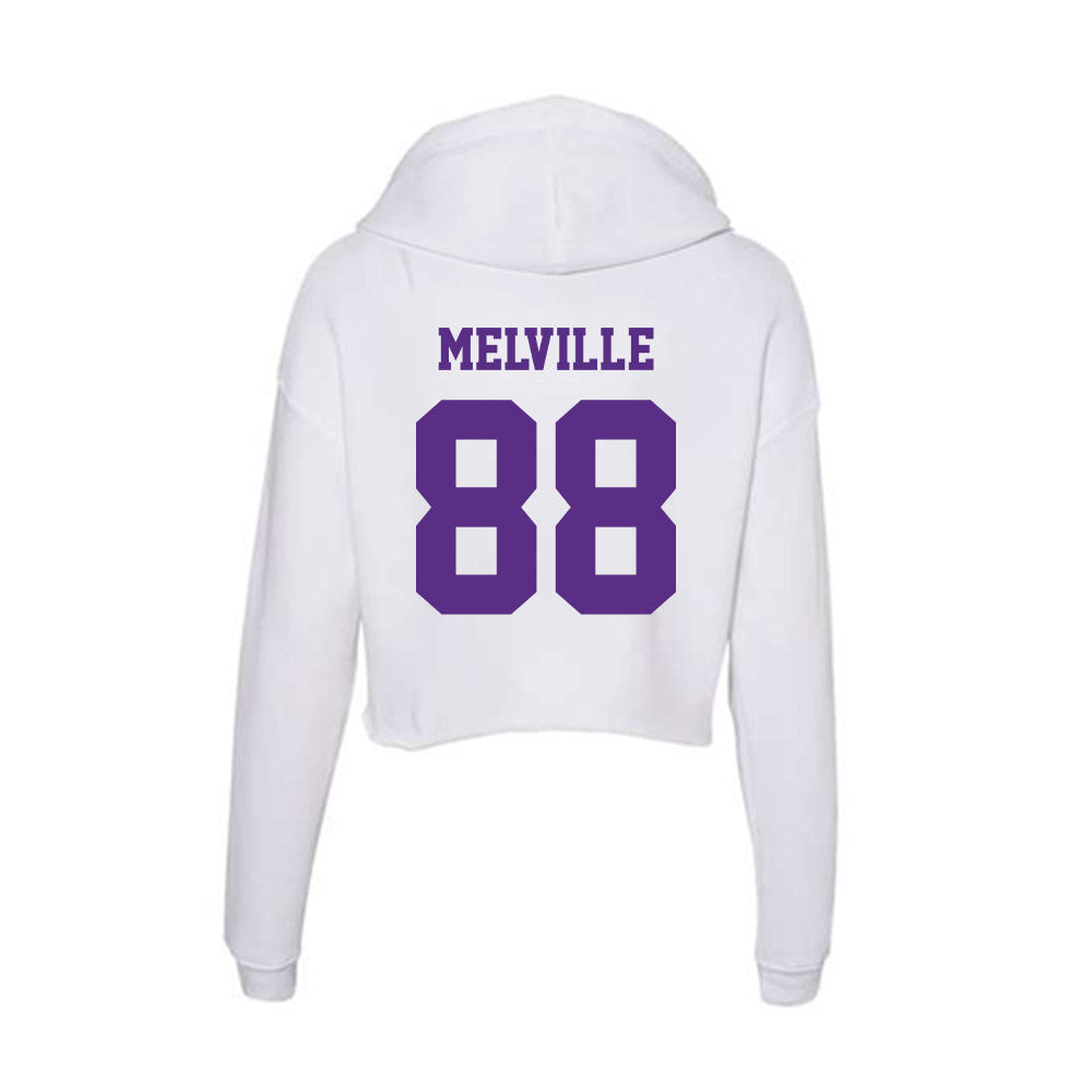 Furman - NCAA Women's Lacrosse : Samantha Melville - Women's Crop Fleece Hoodie-1