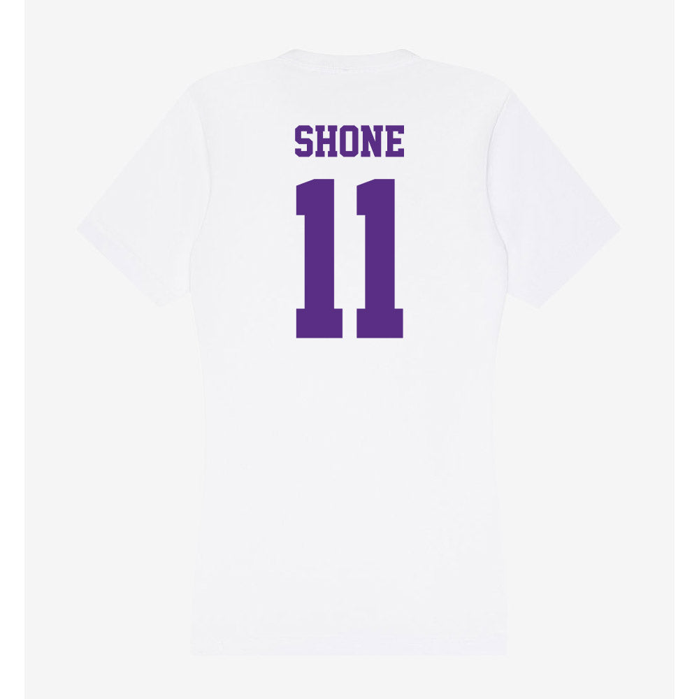 Furman - NCAA Women's Lacrosse : Sophie Shone - Women's V-Neck T-Shirt-1