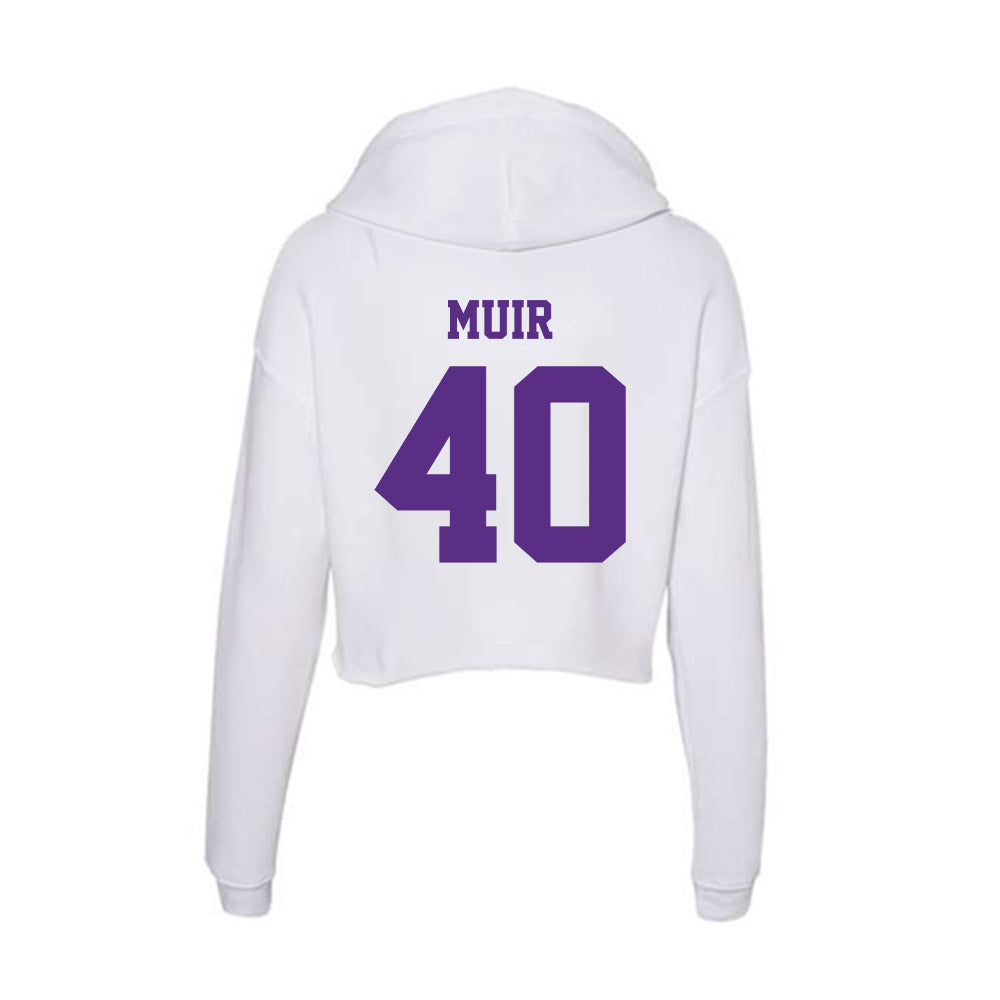 Furman - NCAA Women's Lacrosse : Emily Muir - Women's Crop Fleece Hoodie-1