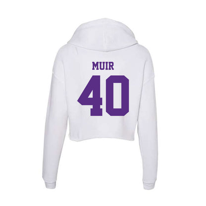 Furman - NCAA Women's Lacrosse : Emily Muir - Women's Crop Fleece Hoodie-1