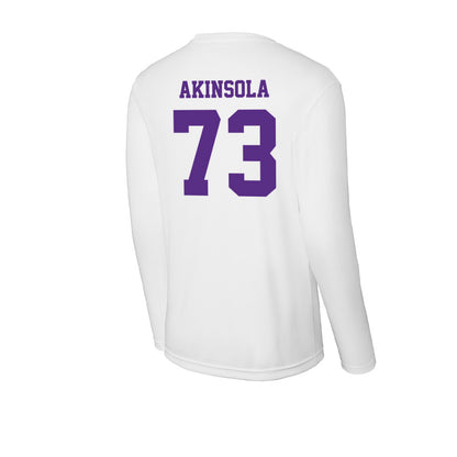 Furman - NCAA Football : Noah Akinsola - Activewear Long Sleeve T-Shirt-1