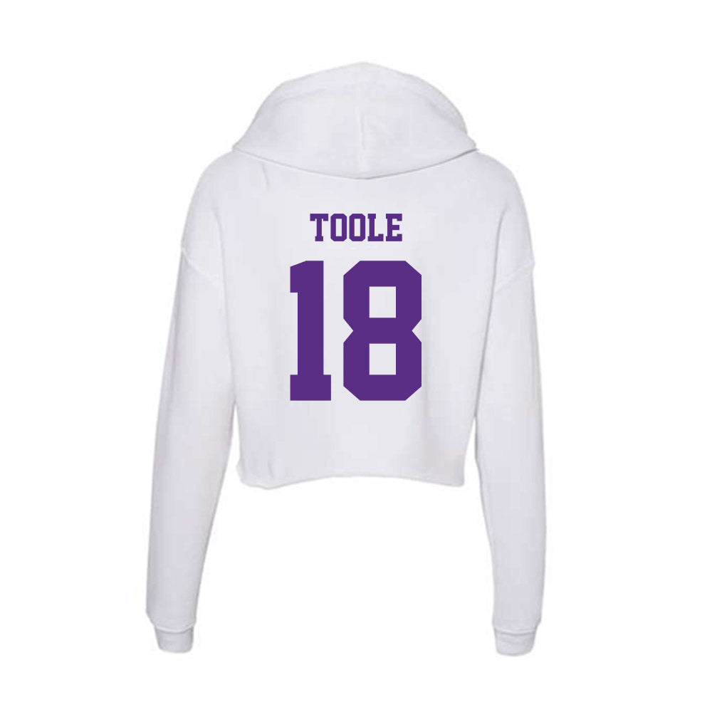 Furman - NCAA Women's Lacrosse : Lily Toole - Women's Crop Fleece Hoodie-1