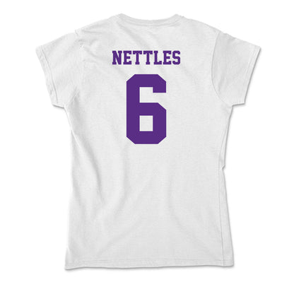 Furman - NCAA Football : CJ Nettles - Classic Shersey Soft Style Women’s T-Shirt-1