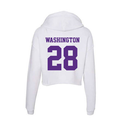 Furman - NCAA Football : Ethan Washington - Classic Shersey Women's Crop Fleece Hoodie-1