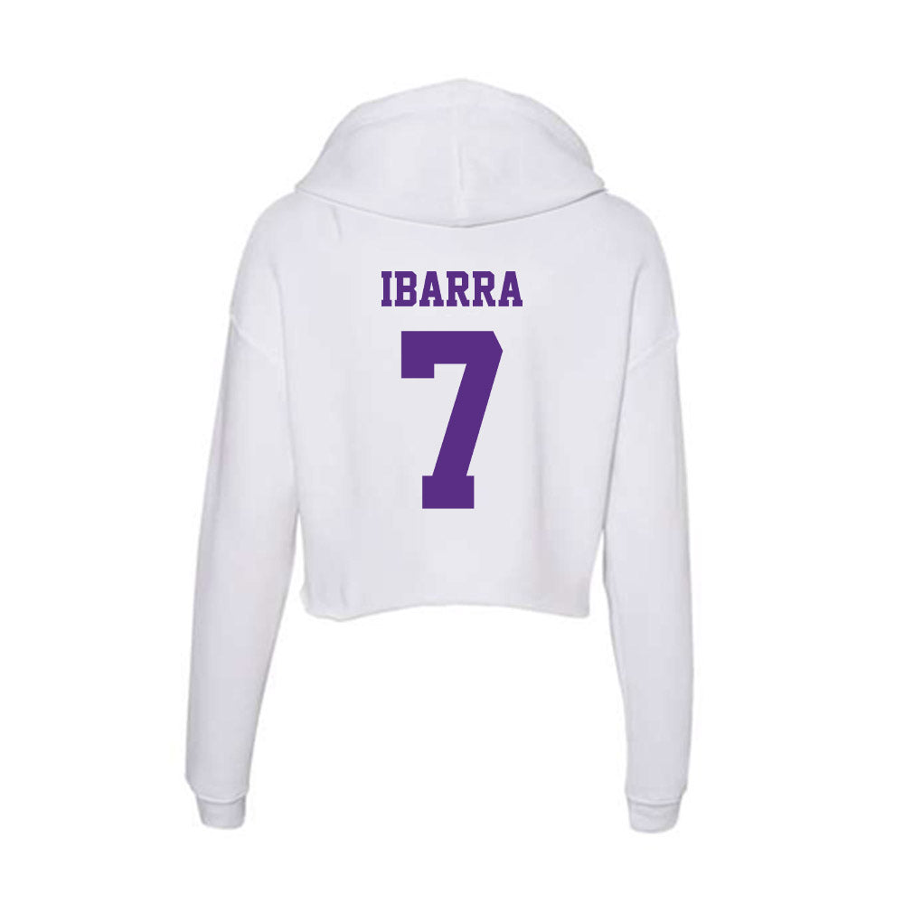 Furman - NCAA Women's Soccer : Alexa Ibarra - Women's Crop Fleece Hoodie-1