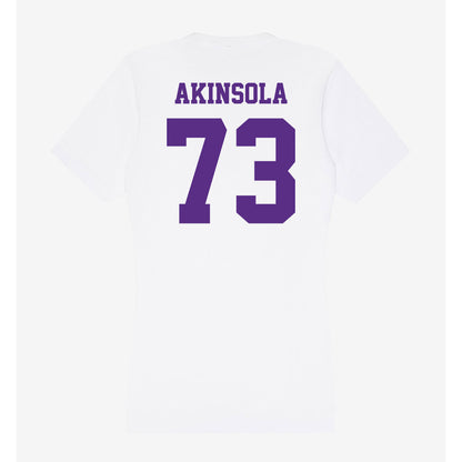 Furman - NCAA Football : Noah Akinsola - Women's V-Neck T-Shirt-1