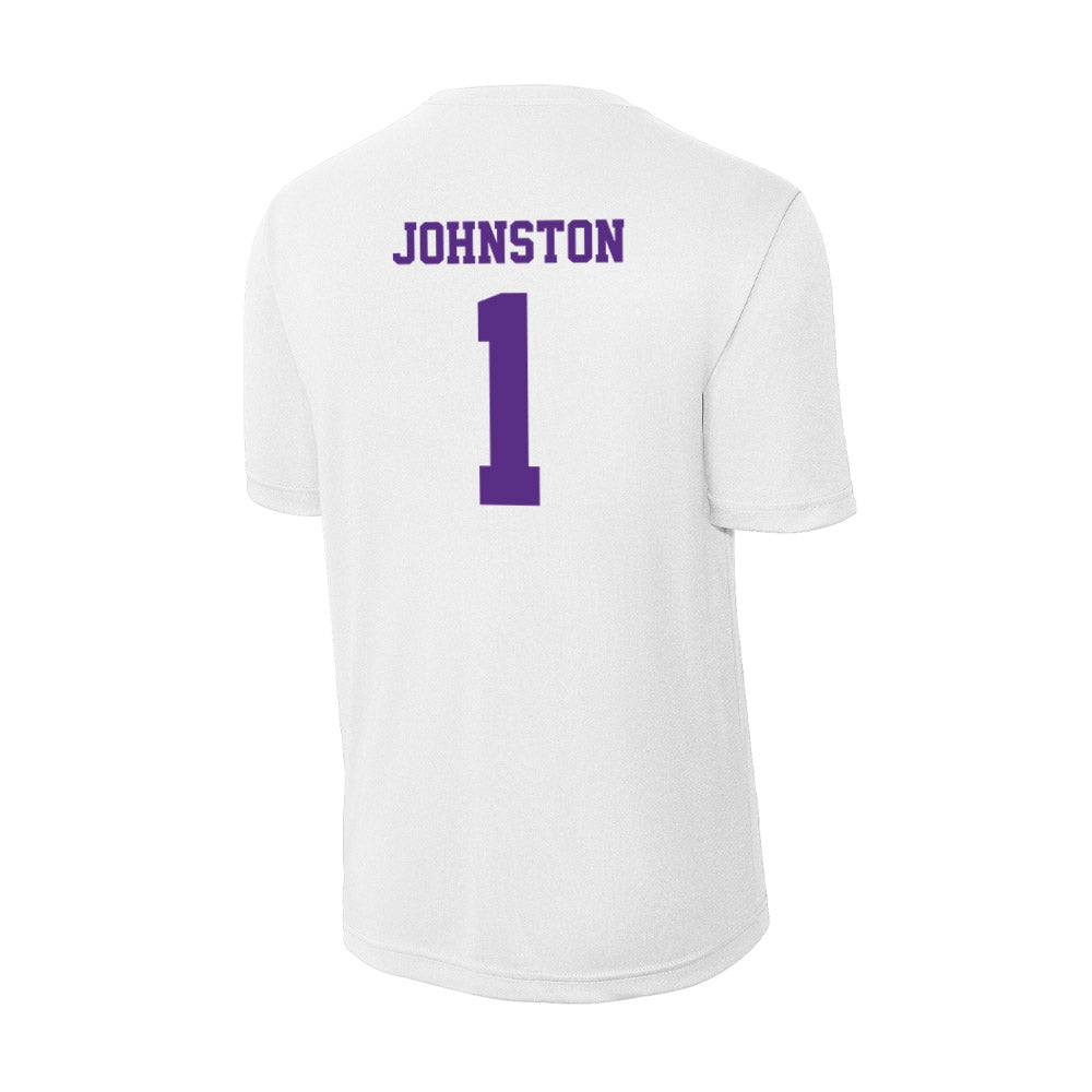 Furman - NCAA Men's Basketball : Charles Johnston - Activewear T-Shirt-1