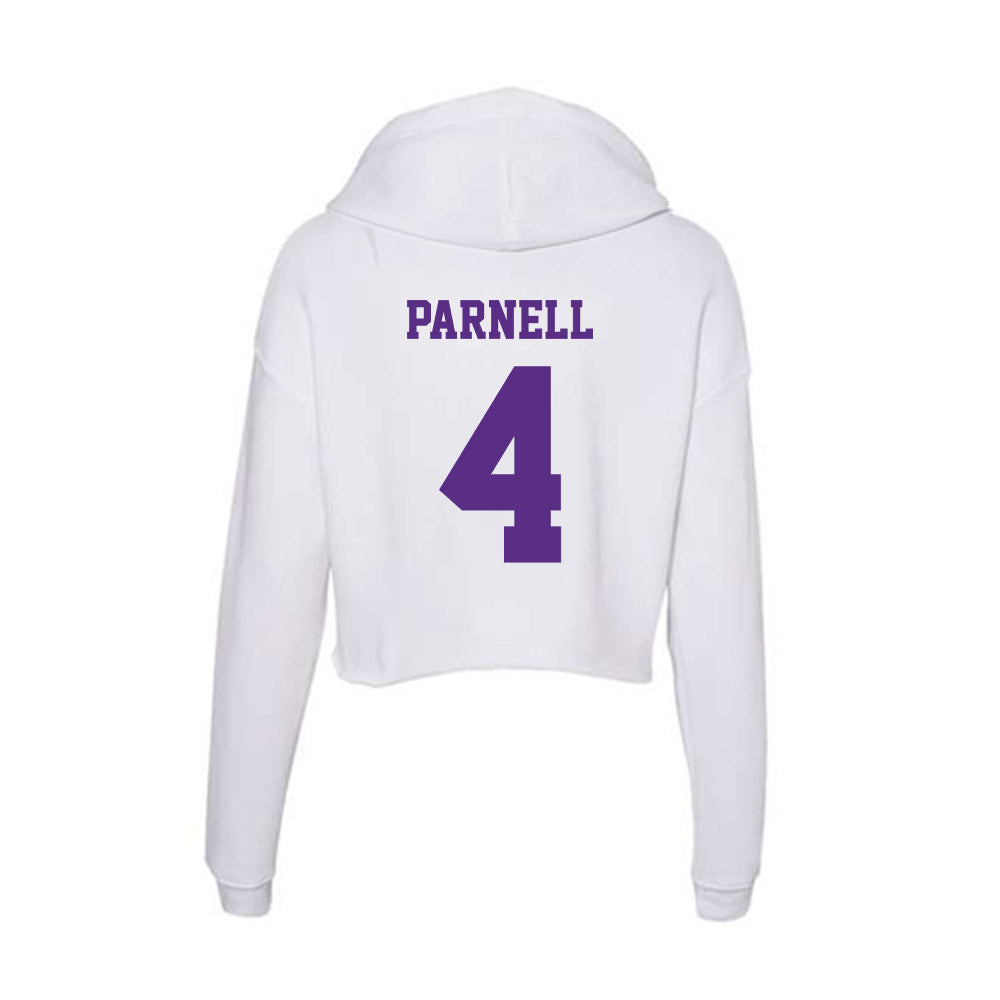 Furman - NCAA Women's Basketball : Kyraha Parnell - Women's Crop Fleece Hoodie-1