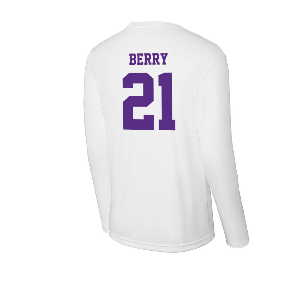 Furman - NCAA Women's Basketball : Tyriana Berry - Activewear Long Sleeve T-Shirt-1