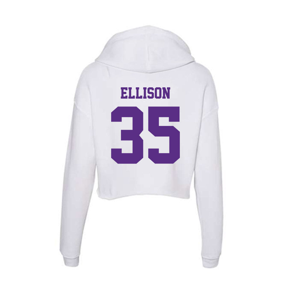 Furman - NCAA Football : Caleb Ellison - Classic Shersey Women's Crop Fleece Hoodie-1