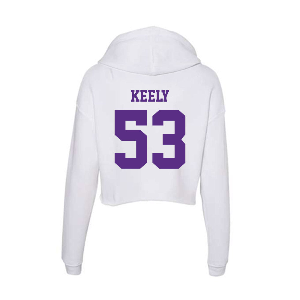 Furman - NCAA Football : Mason Keely - Women's Crop Fleece Hoodie-1