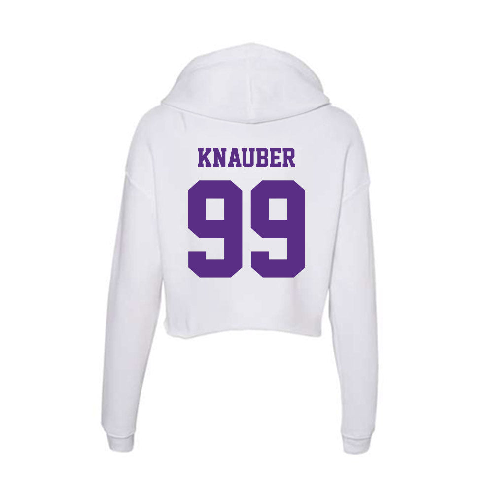Furman - NCAA Football : Bruce Knauber - Women's Crop Fleece Hoodie-1