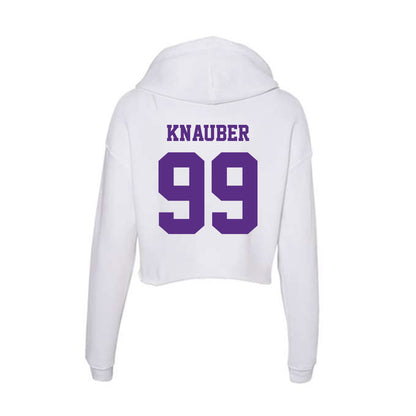 Furman - NCAA Football : Bruce Knauber - Women's Crop Fleece Hoodie-1