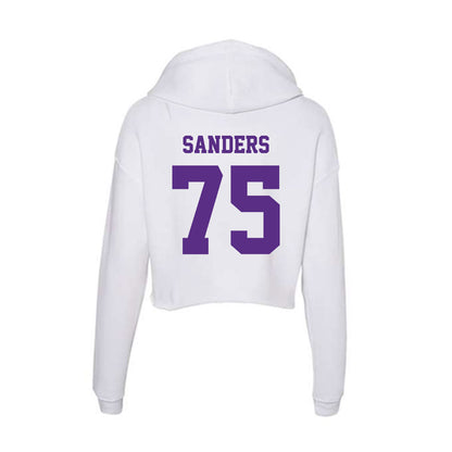 Furman - NCAA Football : Cooper Sanders - Classic Shersey Women's Crop Fleece Hoodie-1