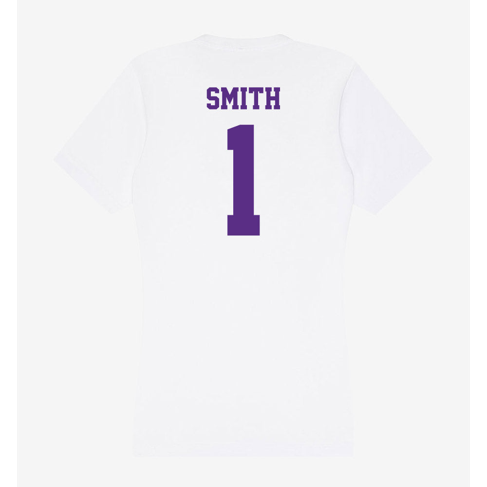 Furman - NCAA Football : Trey Smith - Classic Shersey Women's V-Neck T-Shirt-1