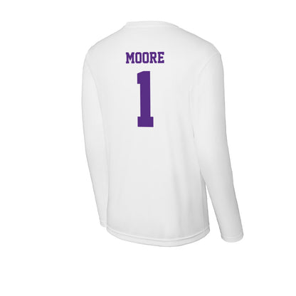 Furman - NCAA Women's Volleyball : Kacie Moore - Activewear Long Sleeve T-Shirt-1