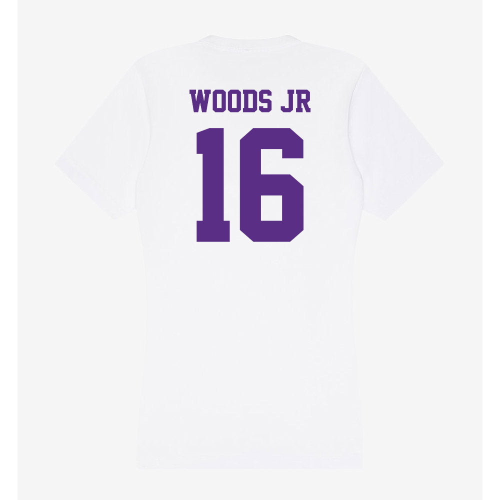 Furman - NCAA Football : Michael Woods Jr - Classic Shersey Women's V-Neck T-Shirt-1