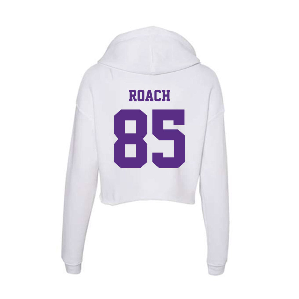 Furman - NCAA Football : Seth Roach - Women's Crop Fleece Hoodie-1